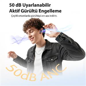 Qcy T13 Pro Bluetooth Kulak İçi Kulaklık - Mavi