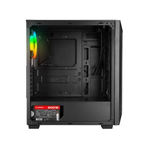 RAMPAGE SAILOR 4x120mm Rainbow Fanlı 600W 80Plus BRONZE MidT ATX GAMING KASA