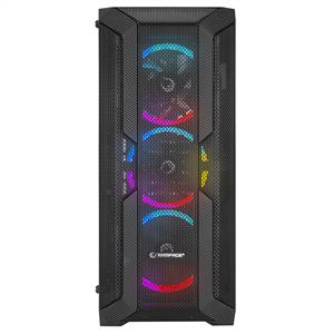 RAMPAGE REACTION 4x120mm Rainbow Fanlı 600W 80PLUS BRONZE MidT ATX GAMING KASA