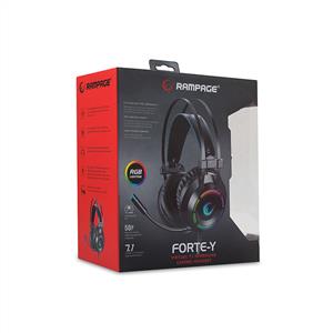 RAMPAGE RM-19 FORTE-Y RGB USB 7.1 SURROUND LED IŞIK MİKROFONLU OYUNCU KULAKLIĞI