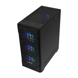 RAMPAGE GALAXY 4x120mm RGB FANLI 600W 80PLUS BRONZE MidT ATX GAMING KASA