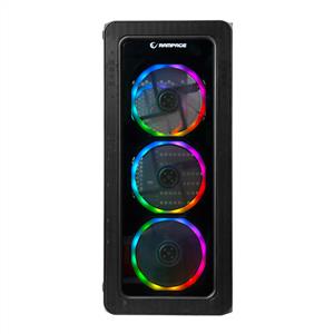 RAMPAGE ESPECTRO 4x120mm RAINBOW FANLI 600W 80PLUS BRONZE MidT ATX GAMING KASA