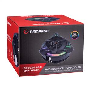 RAMPAGE COOLBLADE 1x120mm FANLI İŞLEMCİ SOĞUTUCU