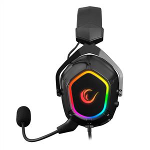 RAMPAGE RX7 COMBAT RGB LED 7.1 GAMİNG MİKROFONLU OYUNCU KULAKLIĞI -SİYAH