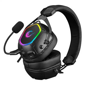 RAMPAGE RX7 COMBAT RGB LED 7.1 GAMİNG MİKROFONLU OYUNCU KULAKLIĞI -SİYAH