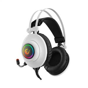 RAMPAGE RM-K1 PULSAR USB 7.1 SURROUND RGB IŞIK EFEKTLİ GAMİNG KULAKLIK - BEYAZ
