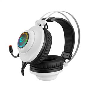 RAMPAGE RM-K1 PULSAR USB 7.1 SURROUND RGB IŞIK EFEKTLİ GAMİNG KULAKLIK - BEYAZ