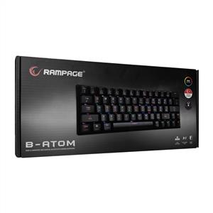 RAMPAGE KB-RX63 B-ATOM BROWN SWITCH GAMING KLAVYE-SIYAH