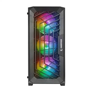 RAMPAGE SPEAR 4x120mm RGB FANLI 750W 80PLUS BRONZE MidT ATX GAMING SİYAH KASA