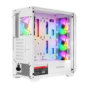RAMPAGE SPEAR 4x120mm RGB FANLI 750W 80PLUS BRONZE MidT ATX GAMING BEYAZ KASA