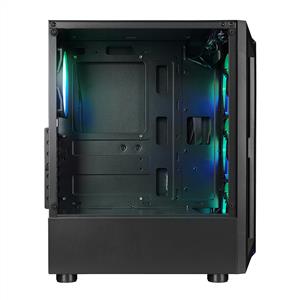 RAMPAGE SHIVA 4x120mm Rainbow Fanlı MidT ATX Siyah Kasa