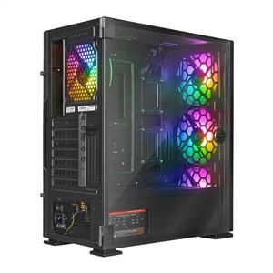 RAMPAGE TRAPPER 3x140mm ARGB FANLI 750W 80PLUS BRONZE MidT ATX GAMING KASA