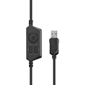 Rampage RMX-G6 HYDRA Siyah USB Rainbow Aydınlatmalı Gaming Mıkrofonlu Kulaklık