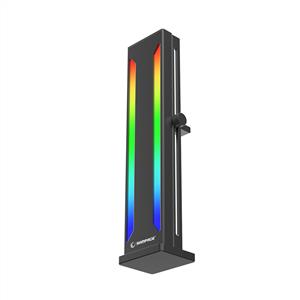 RAMPAGE TRIM X10 Siyah Aluminyum ARGB Dikey VGA Ekran Kartı Tutucu