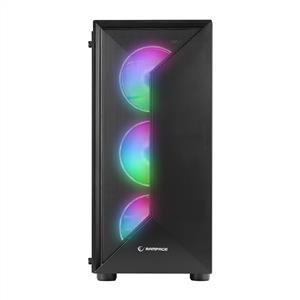 RAMPAGE TRIANGLE 4x120mm RGB Fanlı MidT ATX Gaming Oyuncu Kasası