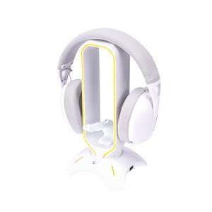 Rampage RM-H66 GUARD Beyaz RGB Işıklı 2*Usb Port Kulaklık İçin Stand - Beyaz