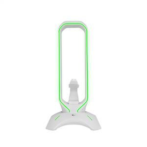 Rampage RM-H66 GUARD Beyaz RGB Işıklı 2*Usb Port Kulaklık İçin Stand - Beyaz