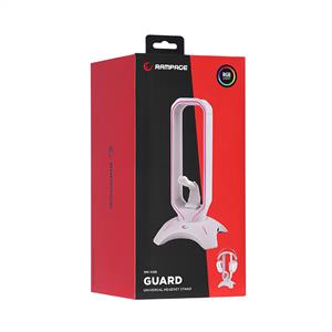 Rampage RM-H66 GUARD Beyaz RGB Işıklı 2*Usb Port Kulaklık İçin Stand - Beyaz
