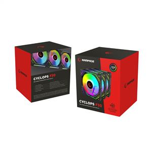 RAMPAGE 45CFM 2000RPM 3x12cm ARGB Fan Aura3P+4P 3in1 AIO Beyaz Kasa Fan Kiti