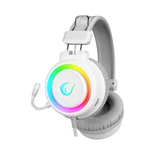 RAMPAGE SN-R10 ALQUIST 3,5MM RGB GAMİNG OYUNCU MİKROFONLU KULAKLIK-BEYAZ