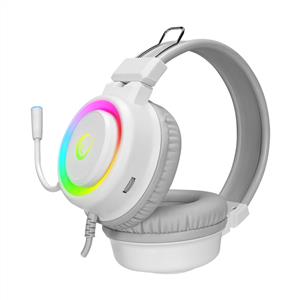 RAMPAGE SN-R10 ALQUIST 3,5MM RGB GAMİNG OYUNCU MİKROFONLU KULAKLIK-BEYAZ