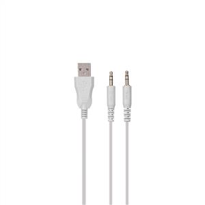 RAMPAGE SN-R10 ALQUIST 3,5MM RGB GAMİNG OYUNCU MİKROFONLU KULAKLIK-BEYAZ