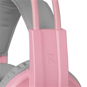 Rampage RM-K91 X-CATTY Pembe USB 7.1 Version RGB Gaming Oyuncu Mikrofonlu Kulaklık