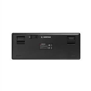 RAMPAGE W-GRANITE RED SWITCH RGB BLUETOOTH GAMING KLAVYE-SIYAH/GRI