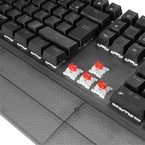 RAMPAGE CARBON RGB Q BILEK DESTEKLI RED SWITCH GAMING KLAVYE