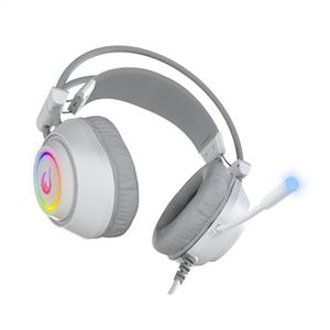 RAMPAGE RAGING PLUS BEYAZ  USB 7.1 RGB LEDLİ GAMİNG OYUNCU MİKROFONLU KULAKLIK