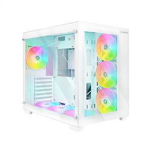  RAMPAGE ICEBLADE PRO WHITE 7x120mm ARGB FANLI MidT ATX GAMING KASA