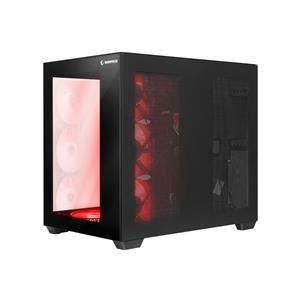 RAMPAGE ICEBLADE PRO BLACK 7x120mm ARGB FANLI MidT ATX GAMING KASA