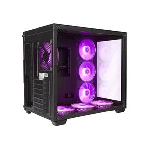 RAMPAGE ICEBLADE PRO BLACK 7x120mm ARGB FANLI MidT ATX GAMING KASA