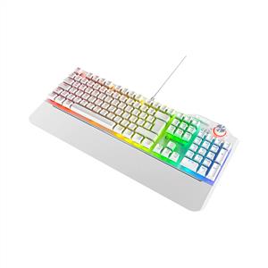 RAMPAGE HYDRA R6 FULL RGB PRO RED SWITCH GAMING KLAVYE - BEYAZ