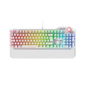 RAMPAGE HYDRA R6 FULL RGB PRO RED SWITCH GAMING KLAVYE - BEYAZ