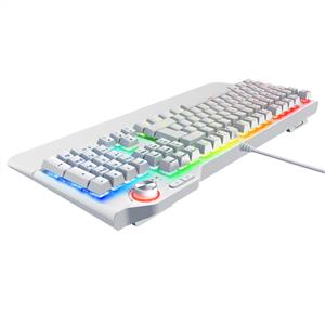 RAMPAGE HYDRA R6 FULL RGB PRO RED SWITCH GAMING KLAVYE - BEYAZ