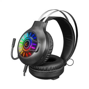 Rampage RM-K44 ZENGIBAR Siyah 7.1 Surround RGB Işık Efekti Mikrofonlu Oyuncu Kulaklığı