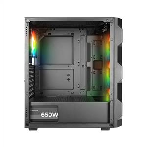 RAMPAGE WOON MESH SİYAH 4x120mm FANLI 650W 80PLUS BRONZE ARGB MidT ATX GAMING KASA