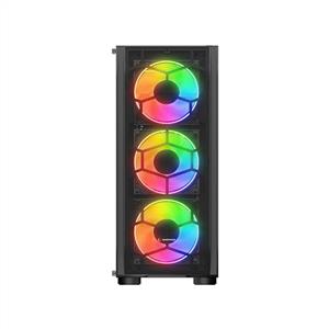 RAMPAGE HOLLOW 4x120mm ARGB FANLI 650W 80Plus MidT ATX GAMING KASA