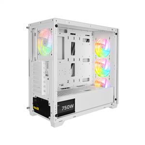 RAMPAGE ELYSIAN MESH BEYAZ 4x120mm ARGB FANLI 750W 80PLUS BRONZE MidT ATX GAMING KASA