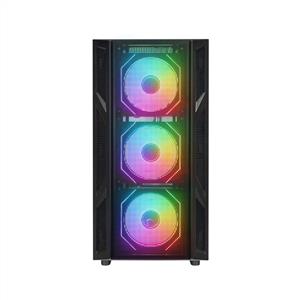 RAMPAGE HUMBLE MESH SİYAH 4x120mm RGB Fanlı 650W 80Plus BRONZE MidT ATX GAMING KASA