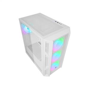 RAMPAGE HUMBLE MESH BEYAZ 4x120mm RGB Fanlı 650W 80Plus BRONZE MidT ATX GAMING KASA
