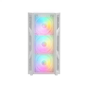 RAMPAGE HUMBLE MESH BEYAZ 4x120mm RGB Fanlı 650W 80Plus BRONZE MidT ATX GAMING KASA