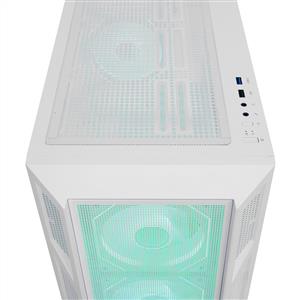 RAMPAGE HUMBLE MESH BEYAZ 4x120mm RGB Fanlı 650W 80Plus BRONZE MidT ATX GAMING KASA