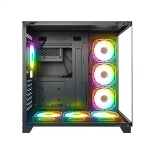 RAMPAGE ARCTURUS SİYAH 7x120mm RGB FANLI 750W 80PLUS BRONZE MidT ATX GAMING KASA