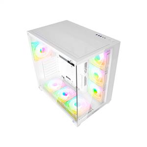 RAMPAGE ARCTURUS BEYAZ 7x120mm RGB FANLI 750W 80PLUS BRONZE MidT ATX GAMING KASA