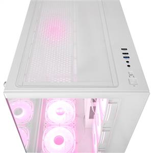 RAMPAGE ARCTURUS BEYAZ 7x120mm RGB FANLI 750W 80PLUS BRONZE MidT ATX GAMING KASA