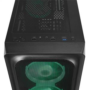 RAMPAGE ARMOR V2 4x120mm RGB FANLI 600W 80PLUS BRONZE MidT ATX GAMING KASA