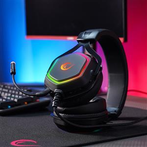 Rampage RM-K50 SELECT Usb 7.1 RGB Ledli Gaming Oyuncu Mikrofonlu Kulaklık - Siyah