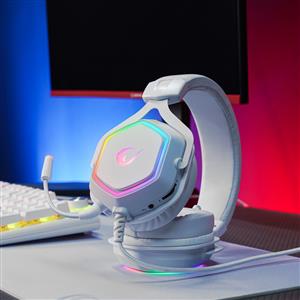 Rampage RM-K50 SELECT Usb 7.1 RGB Ledli Gaming Oyuncu Mikrofonlu Kulaklık- Beyaz